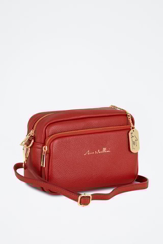 Bandolera de piel Tabita - Rojo