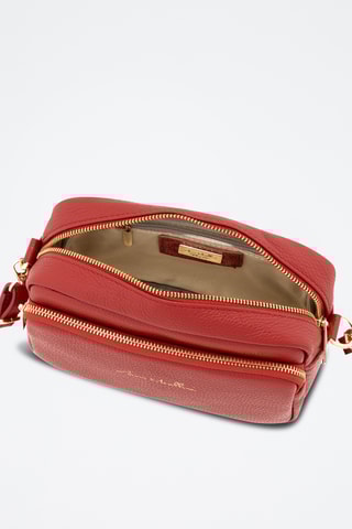 Bandolera de piel Tabita - Rojo