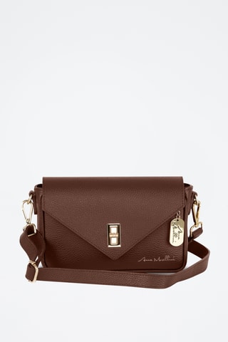 Bandolera de piel Terina - Marrón