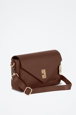 Bandolera de piel Terina - Marrón