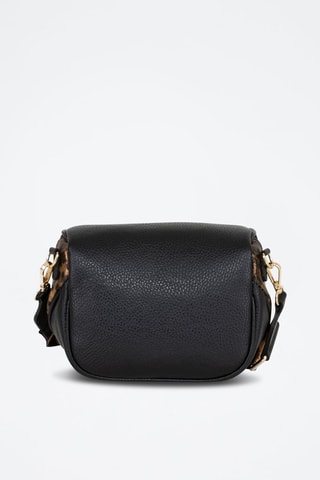 Riñonera de piel Gabriella - Marrón y negro