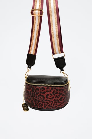 Riñonera de piel Gabriella - Burdeos