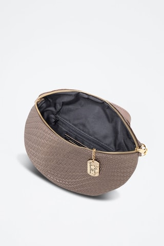 Riñonera de piel Rufina - Plateado