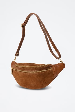 Riñonera de piel Carola - Marrón