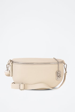 Riñonera de piel Berenice - Beige