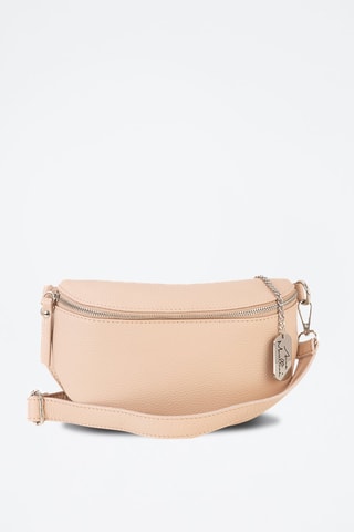 Bandolera de piel - Rosa