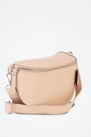 Bandolera de piel - Rosa