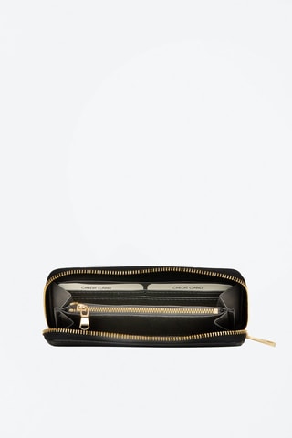 Cartera de piel Sigismonda - Negro