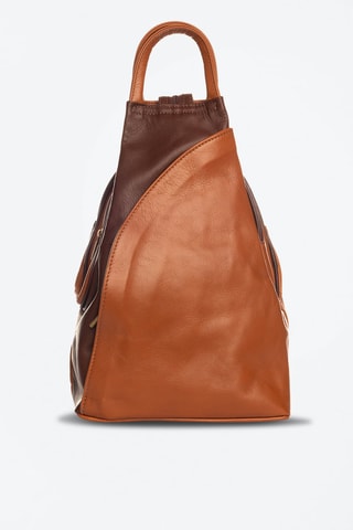 Mochila de piel Novara - Marrón