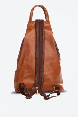 Mochila de piel Novara - Marrón