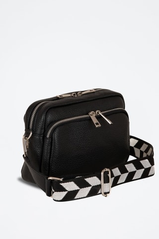 Bandolera de piel Erminia - Negro