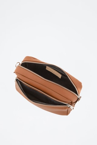 Bandolera de piel Erminia - Marrón