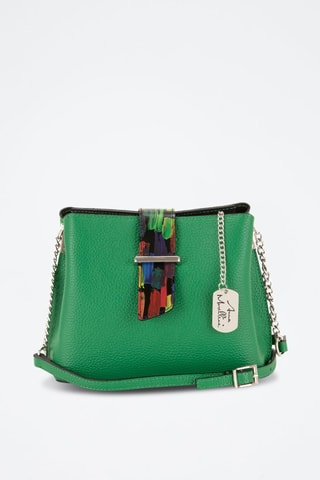 Mala a tiracolo em couro Vida - Verde - Verde