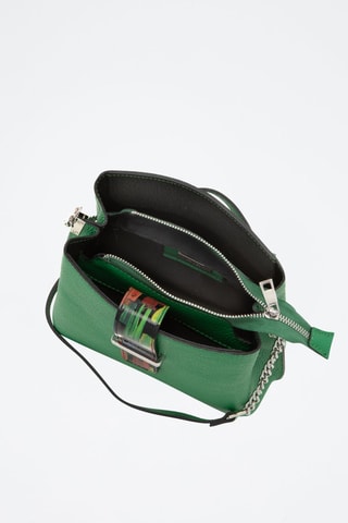Mala a tiracolo em couro Vida - Verde - Verde