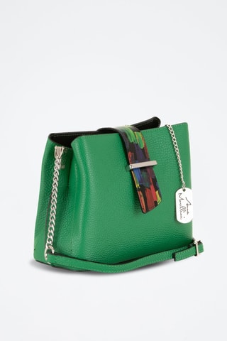 Mala a tiracolo em couro Vida - Verde - Verde