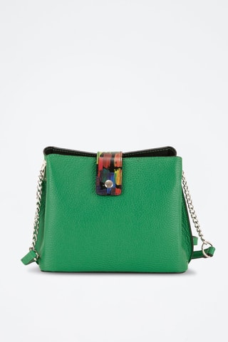 Mala a tiracolo em couro Vida - Verde - Verde