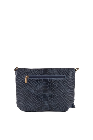 Bandolera de piel Lydia - Azul