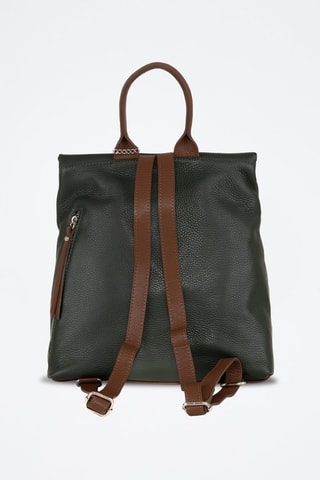 Mochila de piel Azalea - Verde