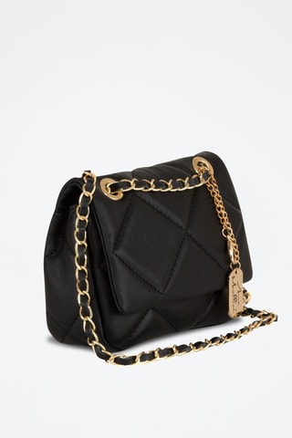 Bandolera de piel Allegra - Negro