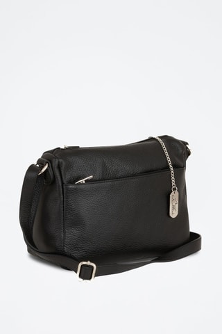 Bandolera de piel Orlanda - Negro