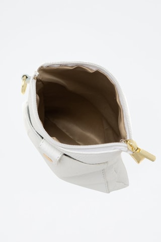 Mala a tiracolo em couro Erica Branco - Branco