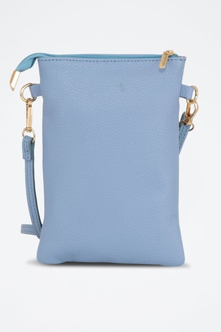 Mala a tiracolo em couro Azul - Azul