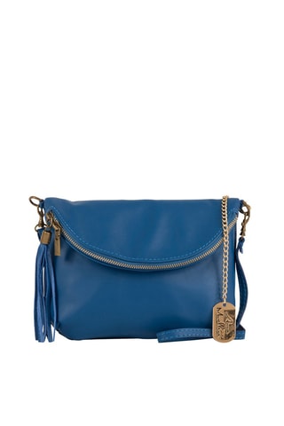 Bandolera de piel Alice - Azul