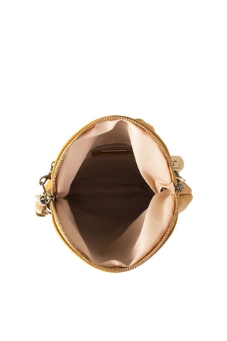 Mala a tiracolo em couro Alice - Mostarda  - Amarelo