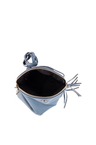 Bandolera de piel Alice - Azul