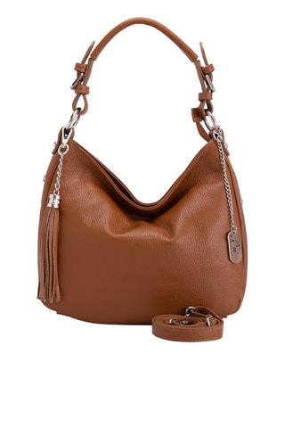 Bolso de piel Fiorella - Marrón