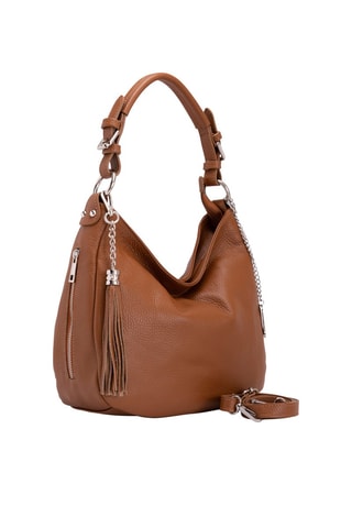 Bolso de piel Fiorella - Marrón