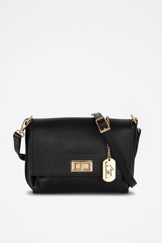 Bandolera de piel Matalia - Negro