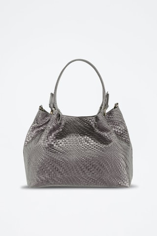 Bolso de piel Eloisa - Gris