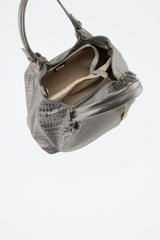 Bolso de piel Eloisa - Gris