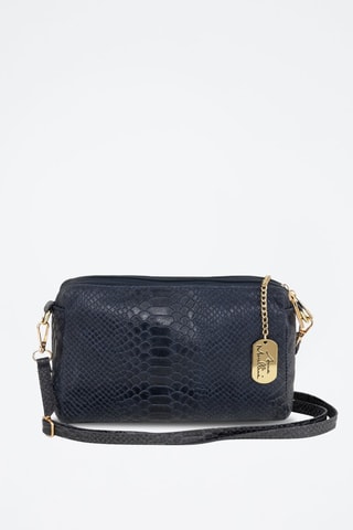 Bandolera de piel - Azul