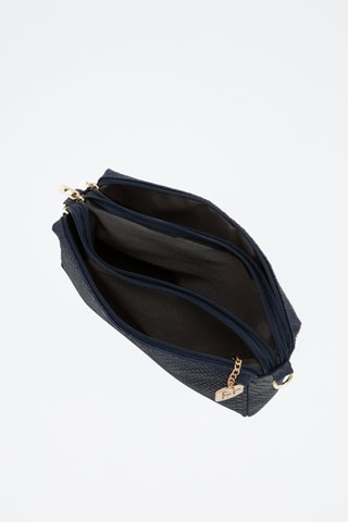 Bandolera de piel - Azul