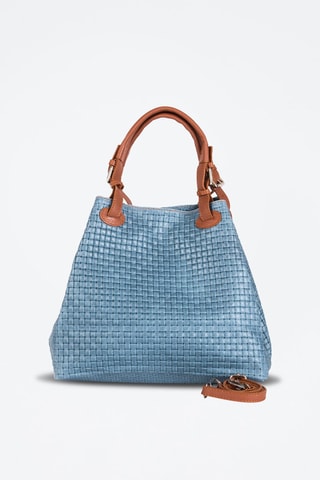 Bolso de piel Fosdinovo - Azul