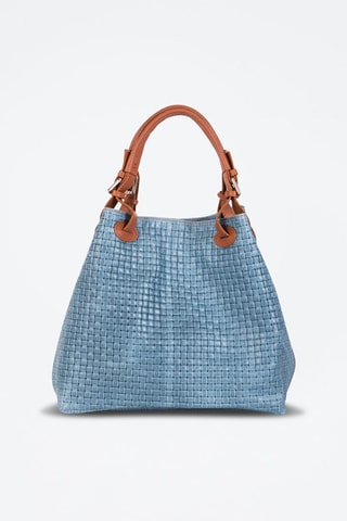 Bolso de piel Fosdinovo - Azul