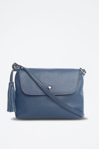 Bandolera de piel Bagni - Azul