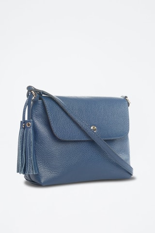 Bandolera de piel Bagni - Azul