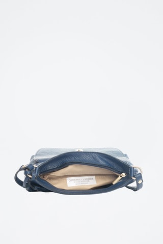 Bandolera de piel Bagni - Azul