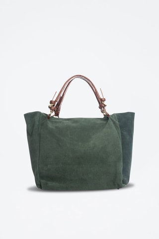 Bolso de piel de nobuk Gimignano - Verde