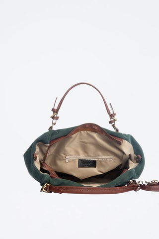 Bolso de piel de nobuk Gimignano - Verde