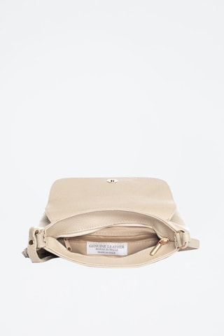 Mala a tiracolo de couro Bagni Bege - Bege