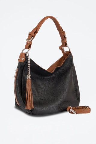Bolso de piel Garga - Negro