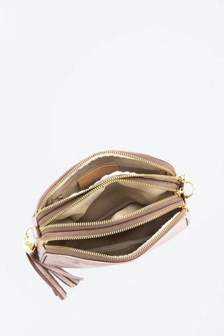 Mala a tiracolo em couro Monte Sparagio - Dourado-rosa - Rosa e dourado