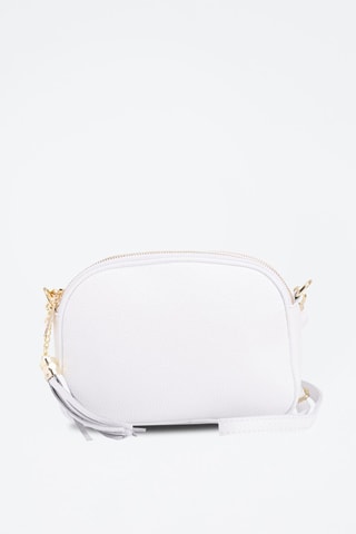 Mala a tiracolo em couro Monte Sparagio - Branco - Branco