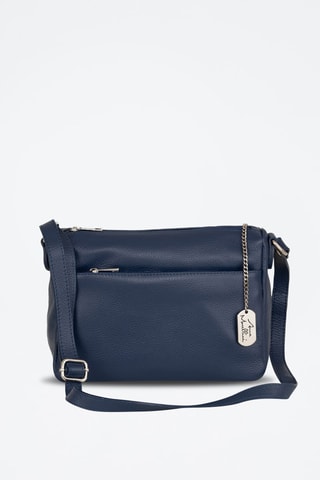 Bandolera de piel - Azul