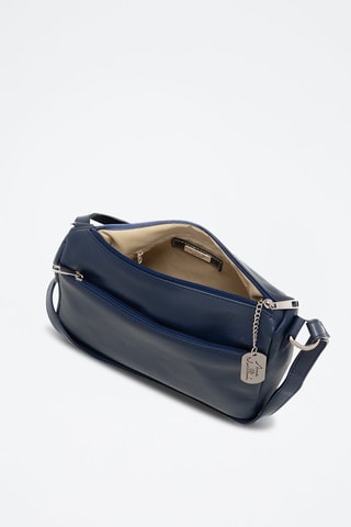 Bandolera de piel - Azul