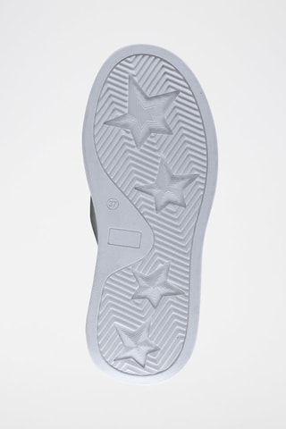 Zapatillas de piel con plataforma - Blanco